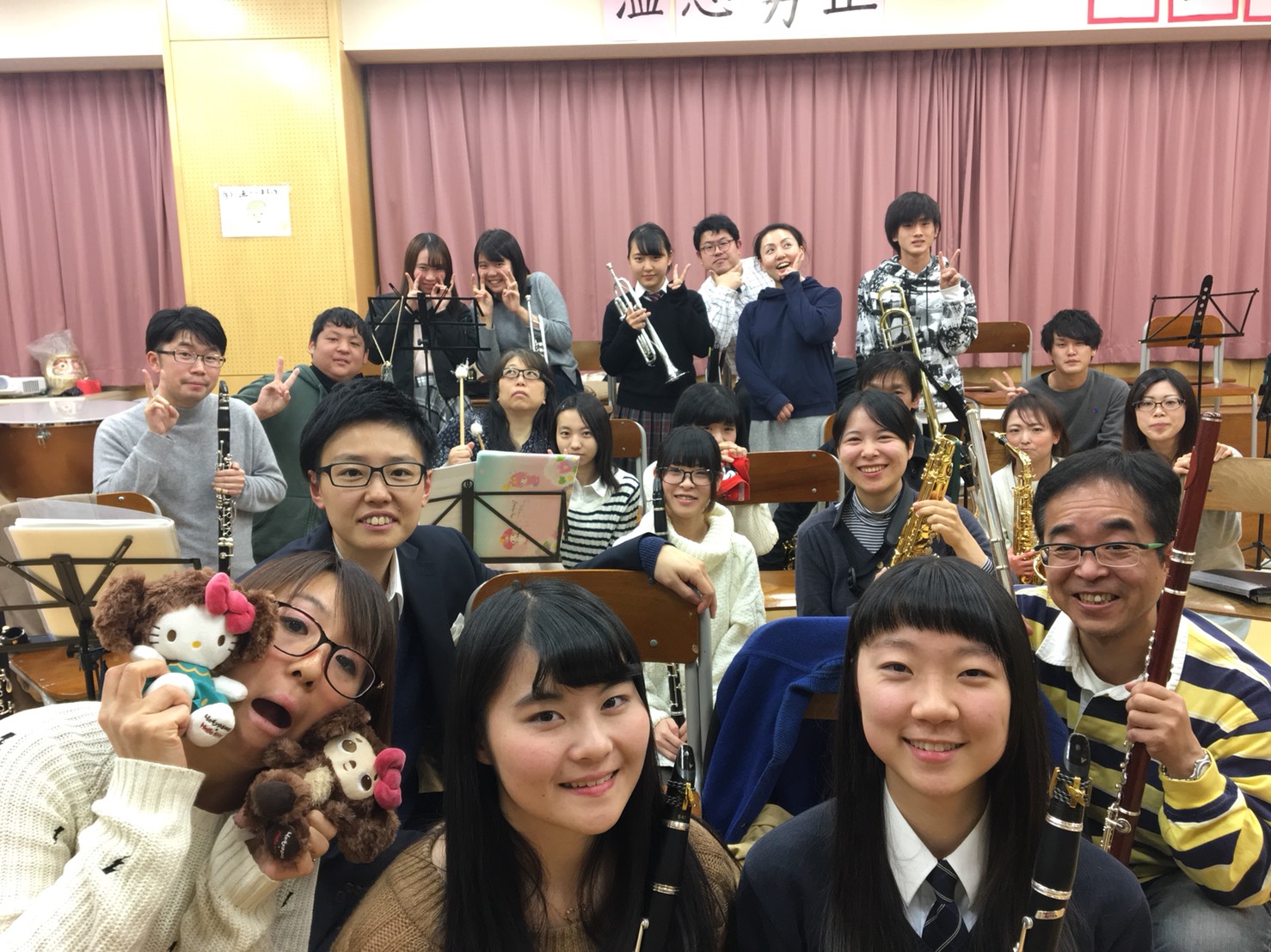 練習後の集合写真