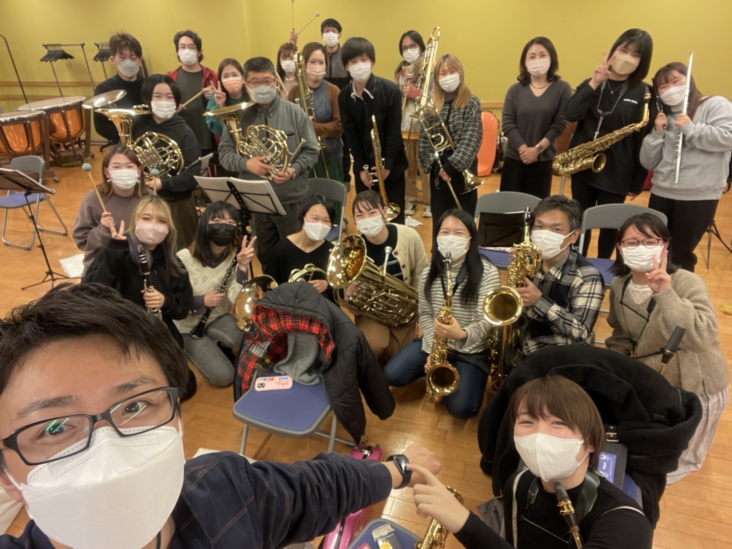 2月5日全体練習集合写真